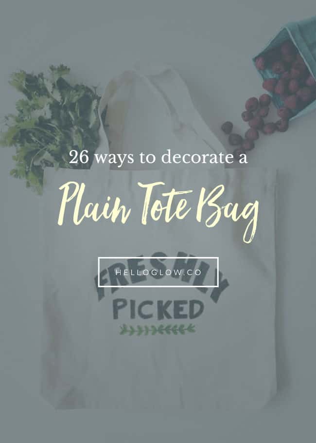 26 formas de decorar un bolso de mano sencillo