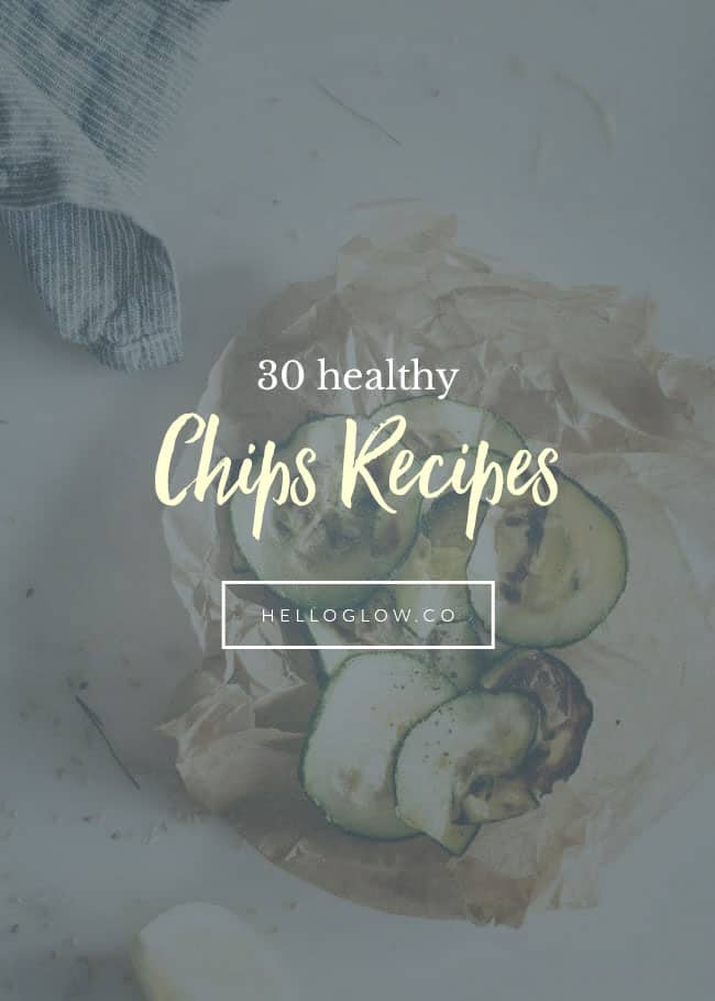 30 recetas de chips saludables que te encantarán
