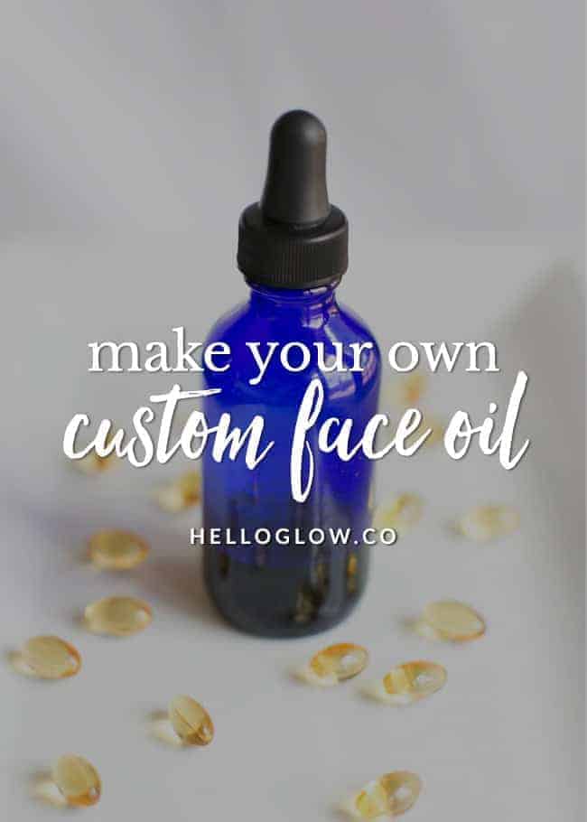 Cómo hacer un aceite facial personalizado (con solo 2 ingredientes)